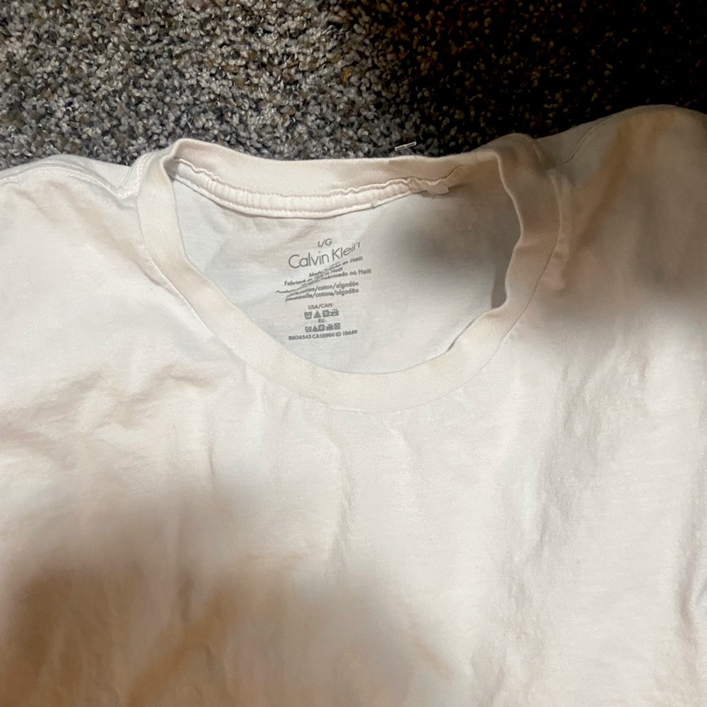 Calvin Klein basic white tee